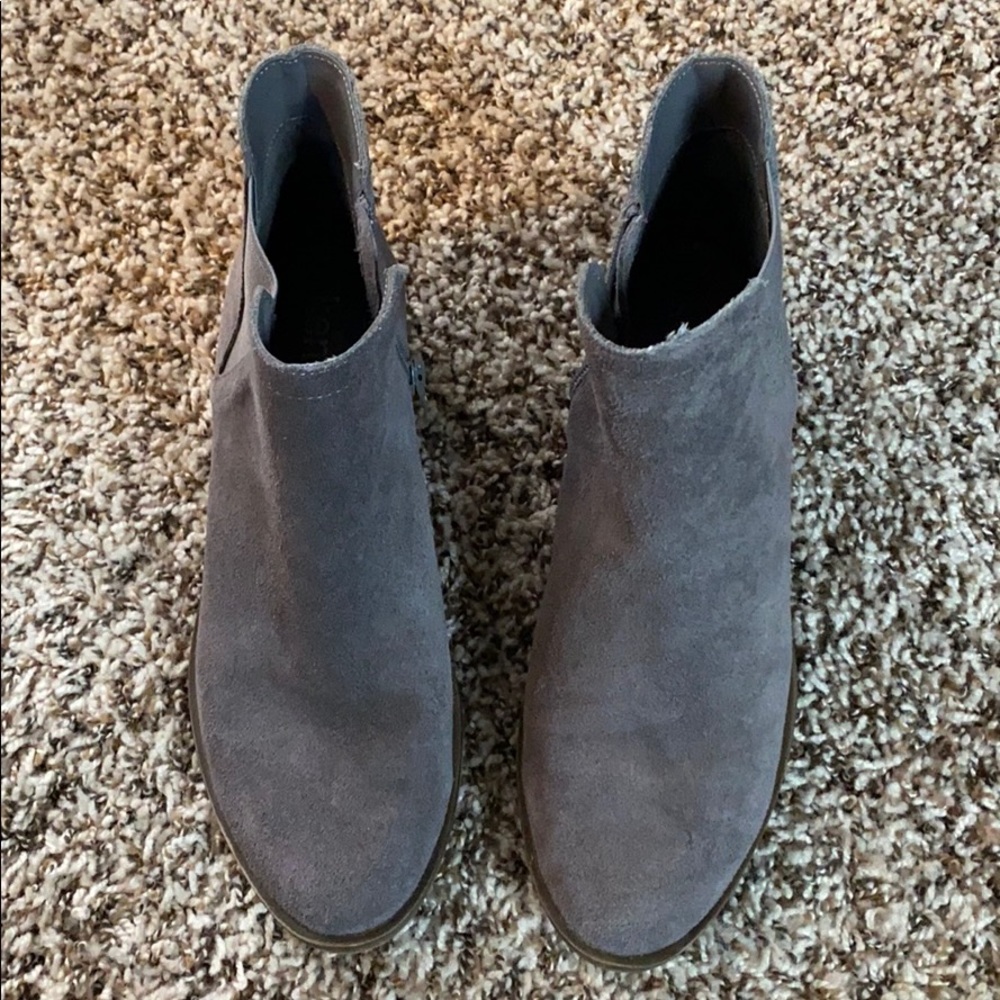 Grey Suede Boots